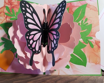 Pop-Up Card - Pink Butterfly