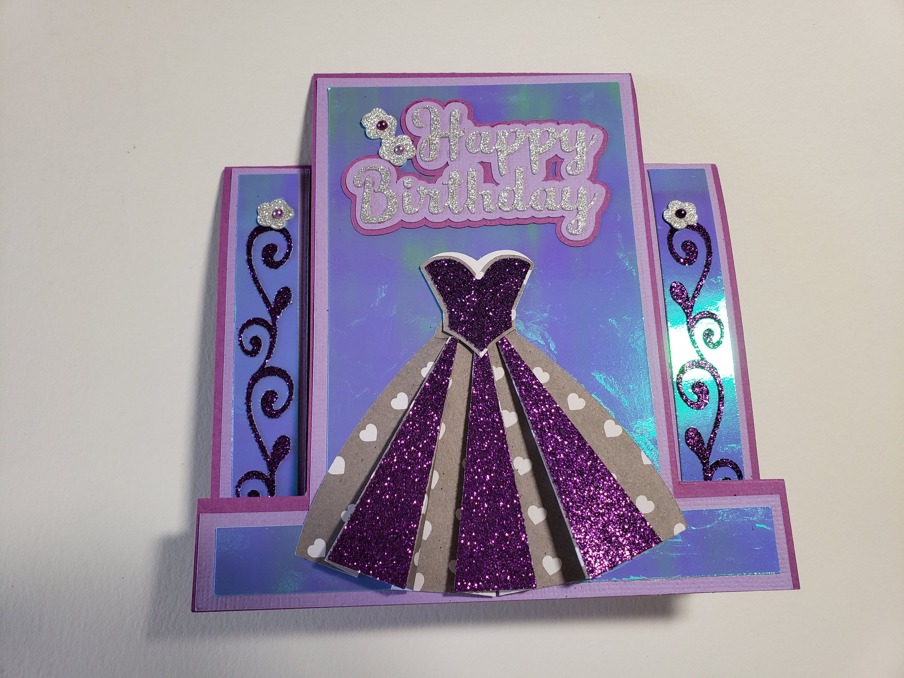 dress birthday card Red Dress Happy Birthday Card