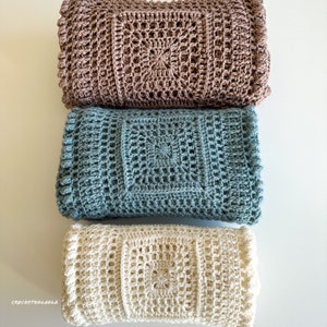 Portia Baby Blanket Crochet Pattern , handmade crochet blanket, crochet tutorial, vintage crochet blanket, easy crochet baby blanket pattern