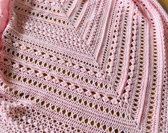 Crochet Shawl Pattern: Instant Beauty Scarf Tutorial (Digital Download)