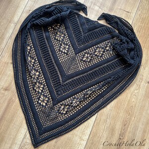 Crochet Shawl Pattern: Ursula Easy Tutorial (Digital Download) image 3