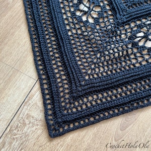 Crochet Shawl Pattern: Ursula Easy Tutorial (Digital Download) image 6