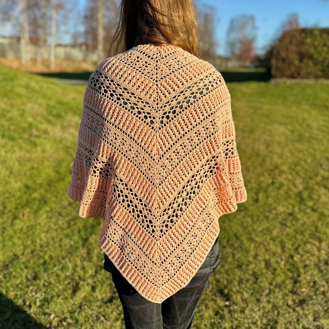 Ella Crochet Shawl Pattern: Lightweight Lace Triangle Wrap (digital ...