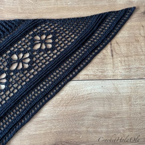 Crochet Shawl Pattern: Ursula Easy Tutorial (Digital Download) image 7
