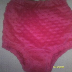 Adult Incontinent Underwear, Minky Dimple Dot,Minky Flat Lining