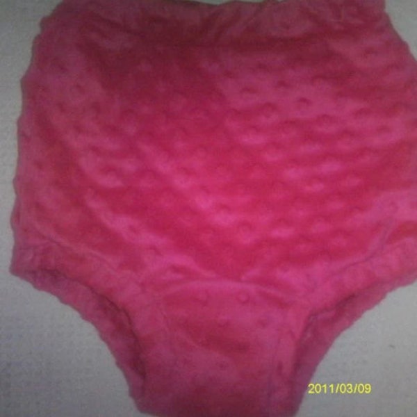 Adult Incontinent Underwear, Minky Dimple Dot,Minky Flat Lining