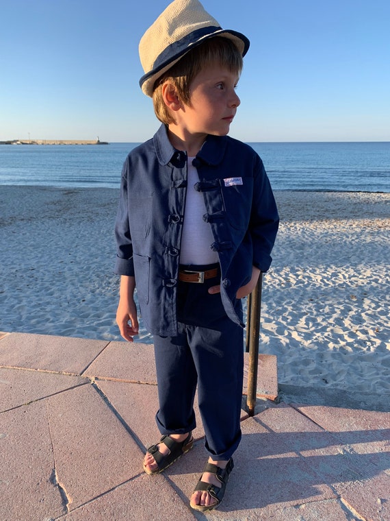 Veste Enfant Shires Malvern - Bleu Tweed Taille 28 - Occasion (état Neuf)