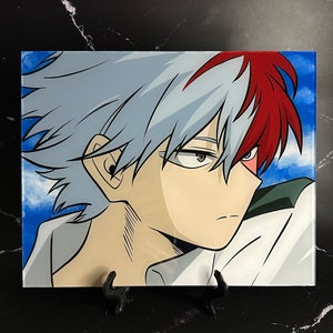 8x10in. Anime Glass Paintings, Anime Painting, Anime Art, Anime Gift, Anime Glass Art IcyHot