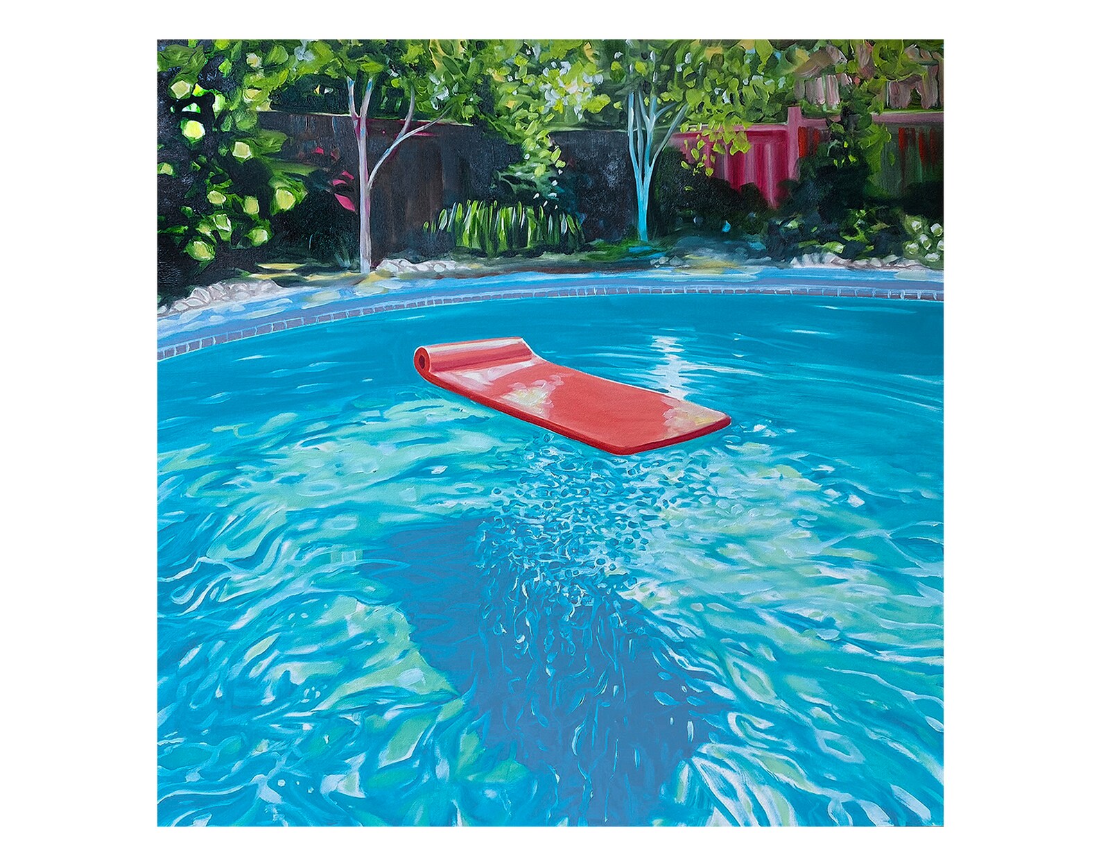 Wes Benson Raft Pool Print - Etsy