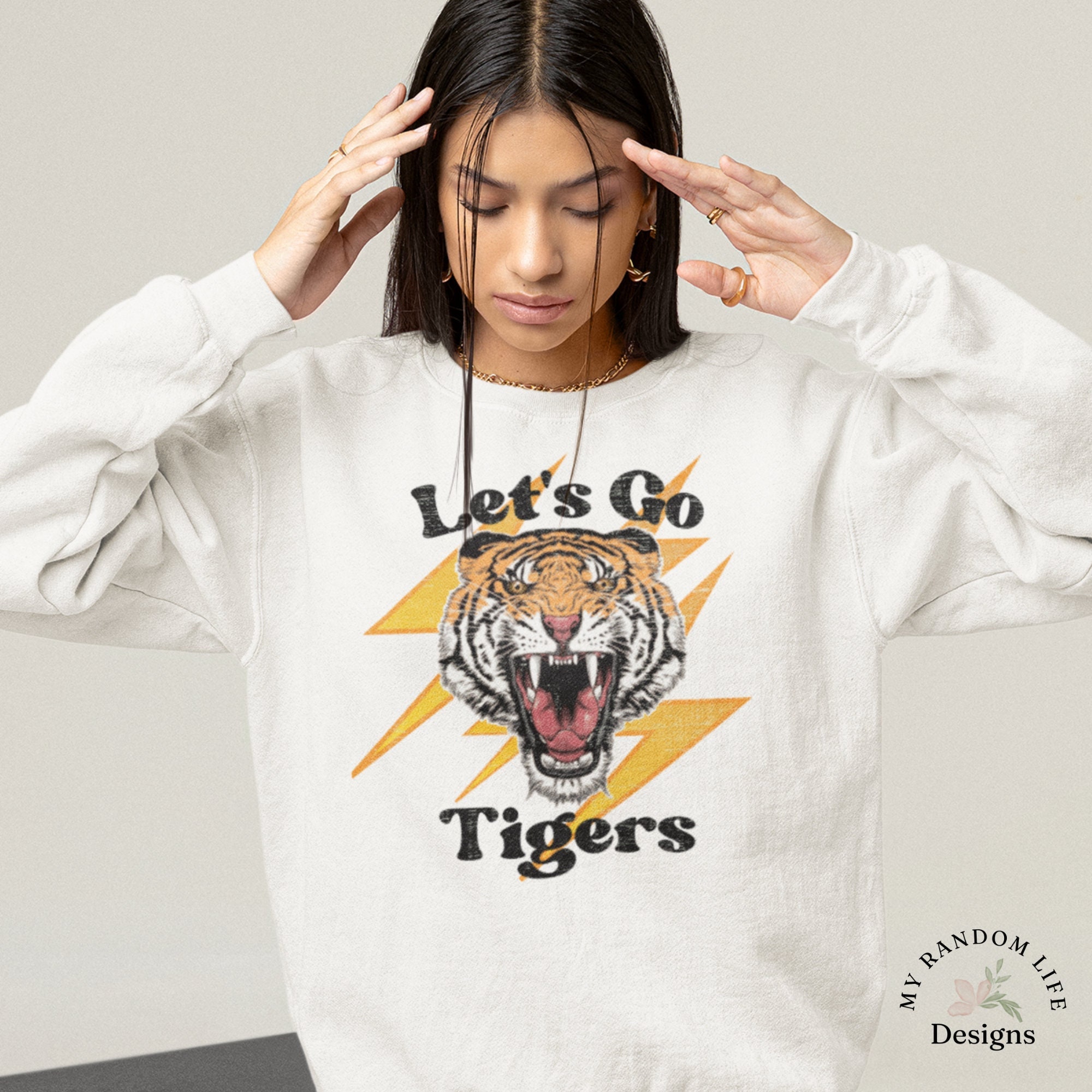 Let's Go Tigers PNG Tiger PNG School Spirit Tiger - Etsy