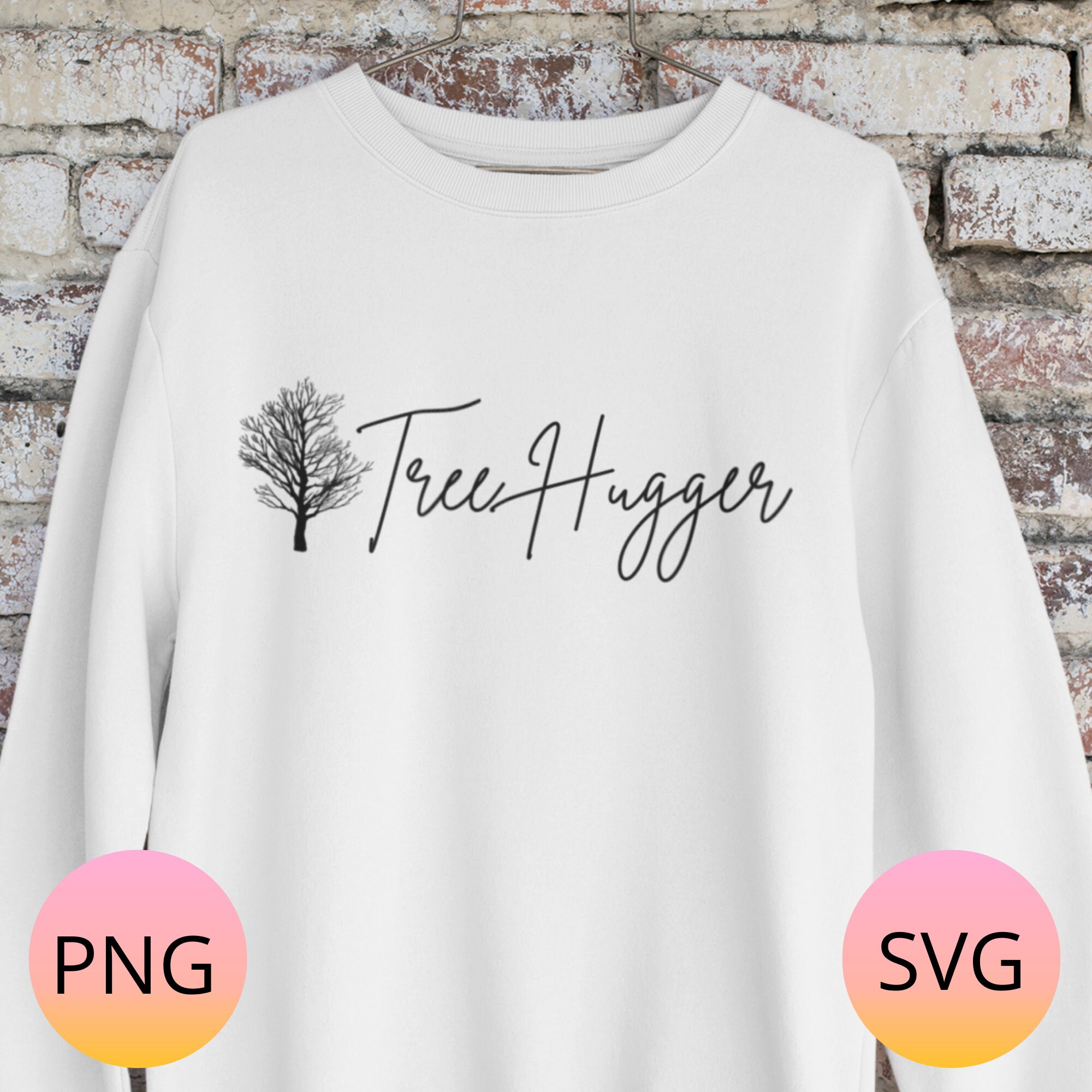 Tree Hugger PNG Tree Hugger SVG Simple Nature Design Etsy Australia
