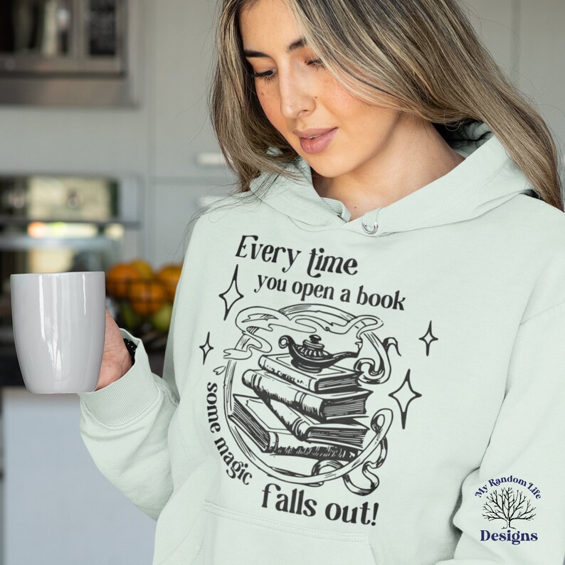 Every Time You Open a Book Magic Falls Out SVG Book Svg Etsy