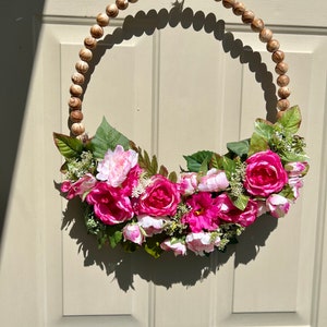 Spring wreath, Summer wreath, Peonies Wreath, Pink Wreath, Spring decor, pink peonies wreath, Mother’s Day gift, Mother’s Day Wreath