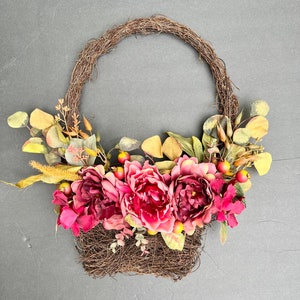 Fall Basket Decor, Fall Holiday Decor, Fall Wreaths, Fall Flowers Basket