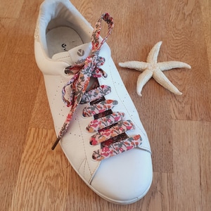 Schnürsenkel aus Liberty-Stoff, Muster von Betsy Capel Thorpe zur Auswahl, Schnürsenkel für Stan Smith Veja Converse Sneakers, Frühlingstöne