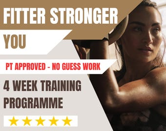 4 Week Workout Plan - Weight Training - Fitness Plan - Gym Based