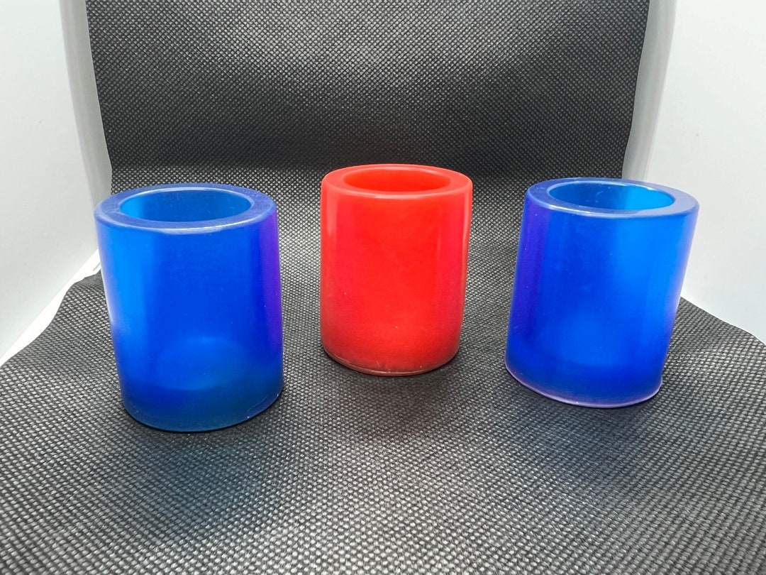 Resin Shot Glass With Glow Rim and Base Etsy