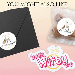 In My Fiancé Era Sticker Engagement Gift for Bride to Be Fiancé Sticker ...