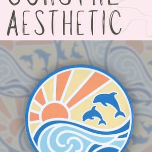 Pegatina de olas de playa, atardecer, botella de agua, para portátil, ideal como regalo para amantes de la playa, surfista, decoración tropical, recuerdo de fiesta. imagen 10