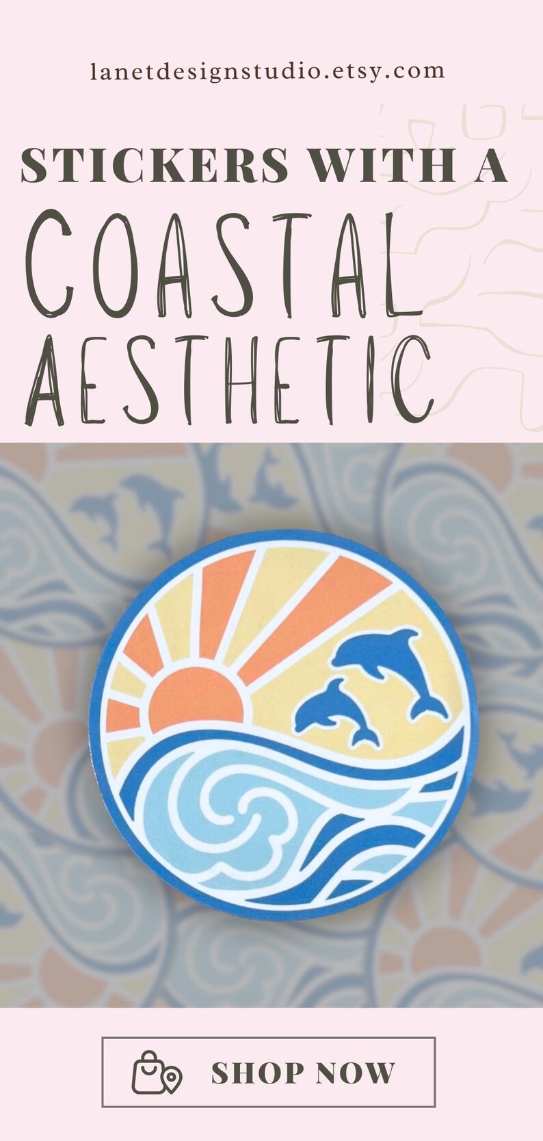 Pegatina de olas de playa, atardecer, botella de agua, para portátil, ideal como regalo para amantes de la playa, surfista, decoración tropical, recuerdo de fiesta. imagen 10