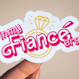In My Fiancé Era Sticker Engagement Gift for Bride to Be Fiancé Sticker ...