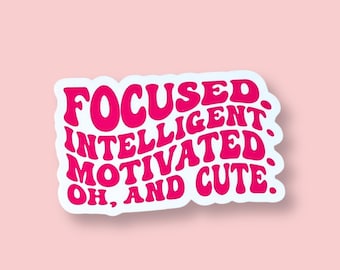 Positive Affirmation Sticker For Laptop Gift For Her Growth Mindset Quote Motivational  Gift For Friend Office Decor Pink Girl Power Sticker