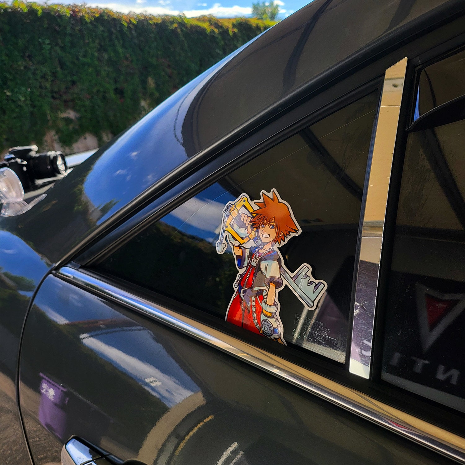 Sora Kingdom Hearts 5In Car Peeker Decal Glossy/Holographic