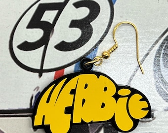 Disney Ohrringe Herbie inspirierte baumeln Ohrringe|The Love Bug|Geburtstagsgeschenk| Disney Urlaubsfilme|Auto Ohrringe|VW Bug|Schmuck