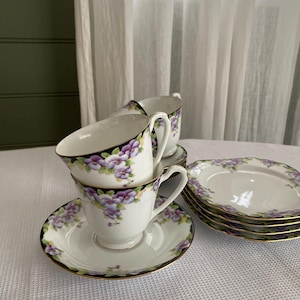 Vintage Noritake Teacup and Saucer Trio Set Japan Fine China