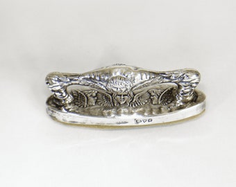 Antique sterling silver nail buff