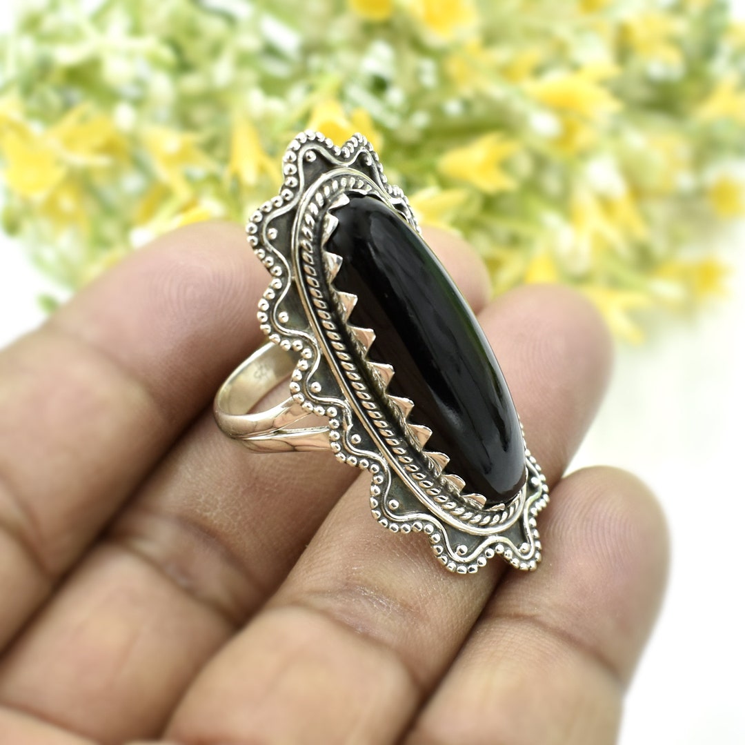 BLACK ONYX STONE Gilbert Ring in Sterling Silver by Scott Kay | Tribal  Hollywood
