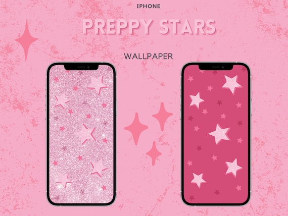 Preppy iPhone Wallpaper, Stars Wallpaper, Glitter Wallpaper, Digital  Wallpaper, Instant Download -  Sweden