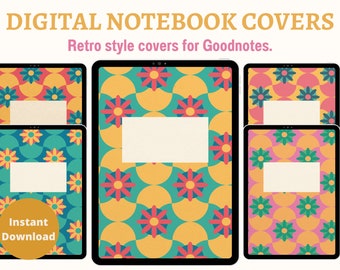 Retro GoodNotes Notebooks Covers