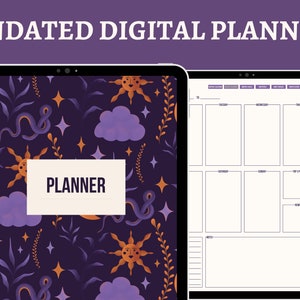 Witchy Digital Planner for GoodNotes, Undated Planner Notability,GoodNotes Template
