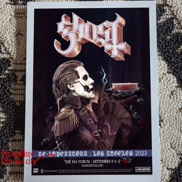 Ghost Band Tour 2023 Poster Etsy UK