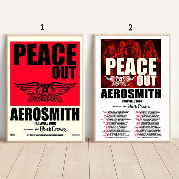 Peace Out Aerosmith Etsy