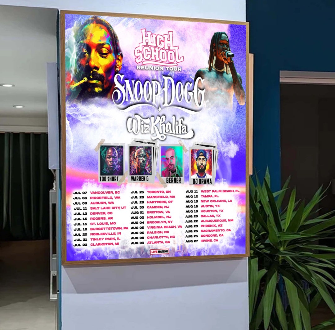 High School Reunion Tour 2023 Poster Etsy
