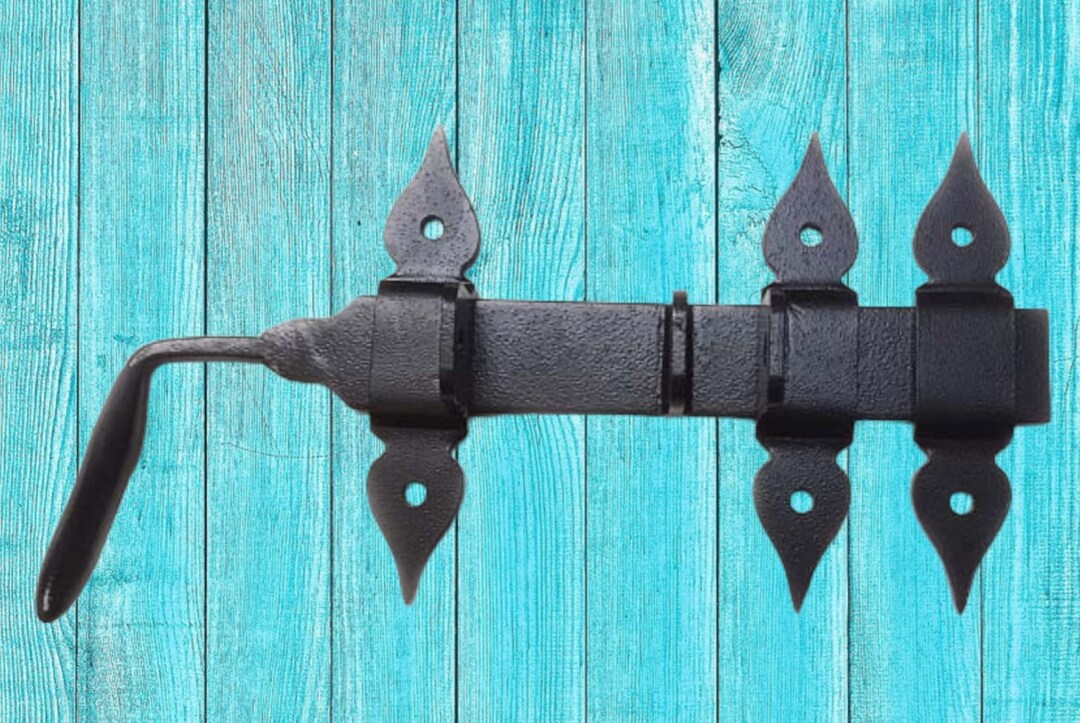 Latch for Door and Gate in Iron With Black Finish HF018 Etsy
