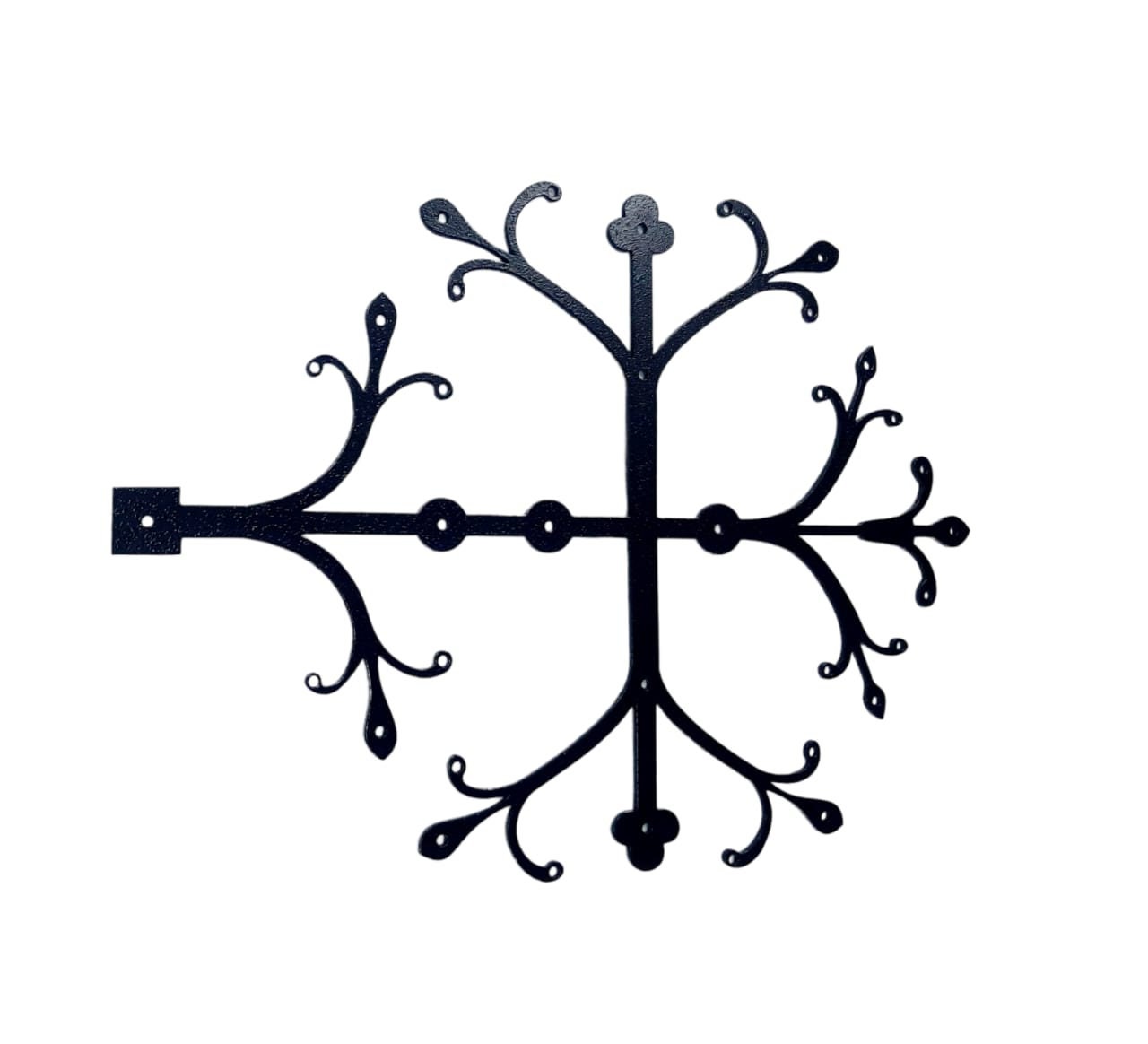 Ornamental Gate Hinges / Door Hinges in Iron With Black Finish HF012