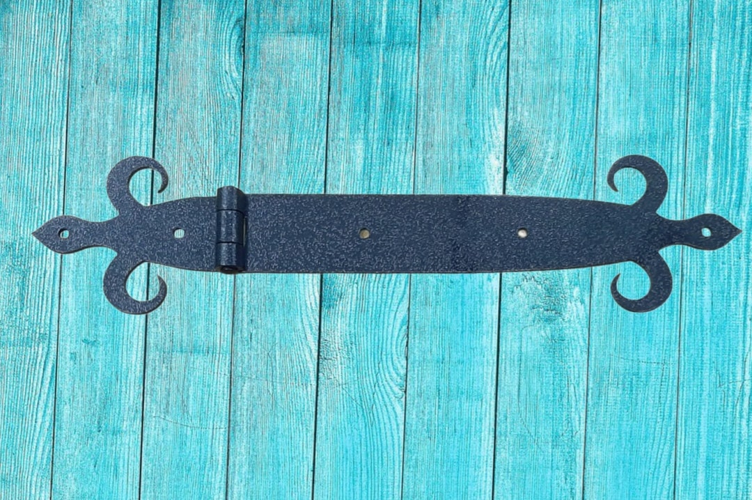 Ornamental Door or Gate Hinges in Black Finish HF015 Etsy