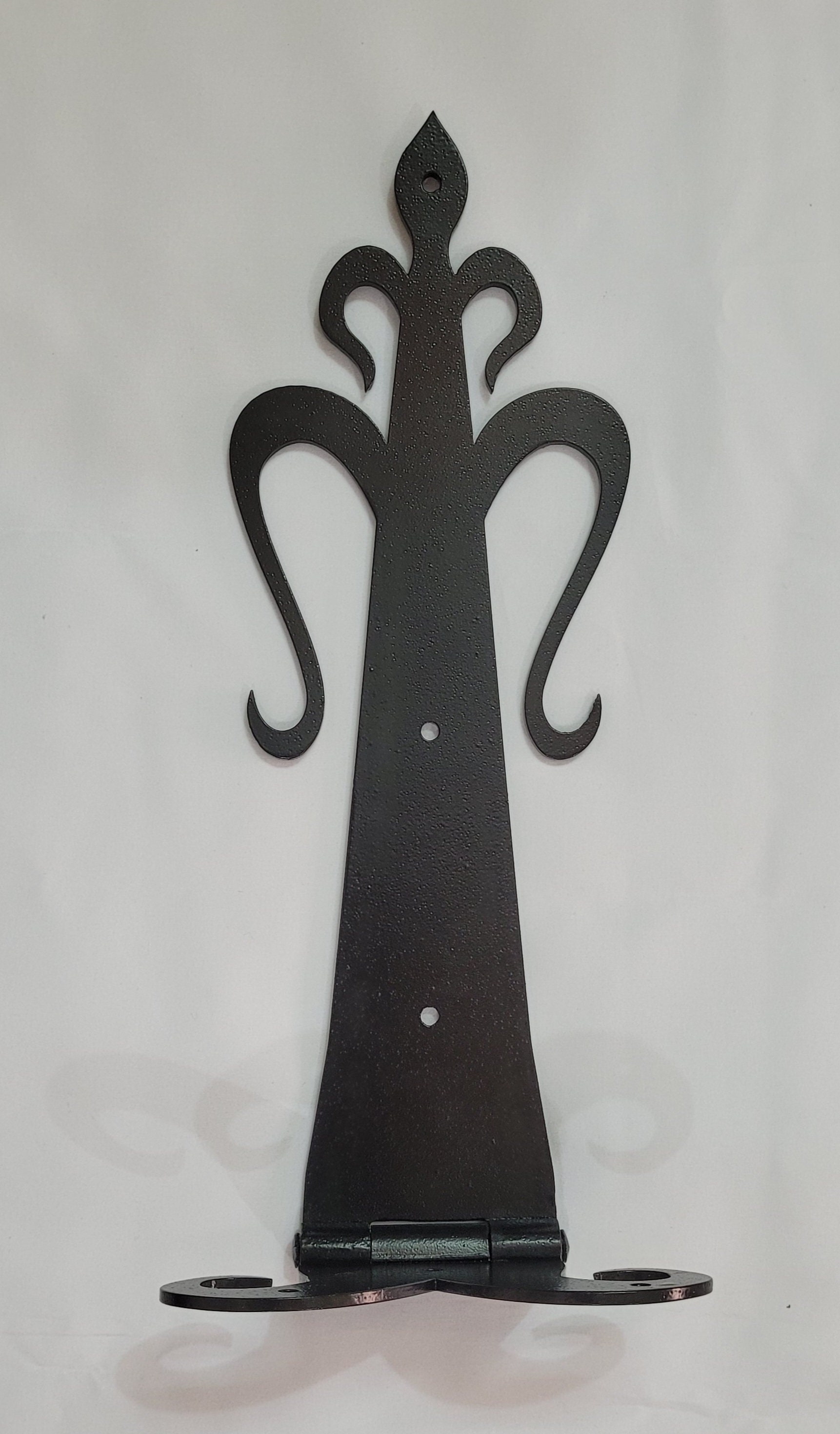 Wrought Iron Gate Hinges Black Heavy Duty Door & Gate Hinges for Outdoor Decor HF016 Etsy