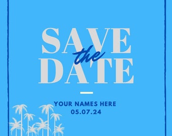 Save the date template