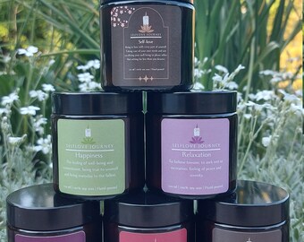 Handgemachte Duftkerzen aus Sojawachs im Glas, Vegan, Geschenk