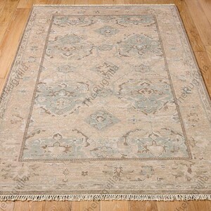 9x12 10x14 pink oushak hand made wool rug for bedroom, Contemporary turkish oushak 8x10 wool rugs for living kids room hallway oushak Rug