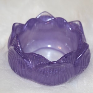 Handmade Resin Candle Holder Lotus Candle Holder Home Decor Ideas Decorative Bowl Gift Ideas Resin Art Crystal And Lotus Candle Holder