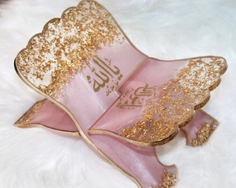 HANDGEMACHTER Harz Koranständer, Buchhalter, Islamische Geschenke Tragbar Stabil Leicht Buchständer