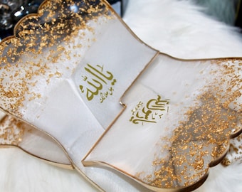 HANDGEMACHTER Harz Koranständer, Buchhalter, Islamische Geschenke Tragbar Stabil Leicht Buchständer