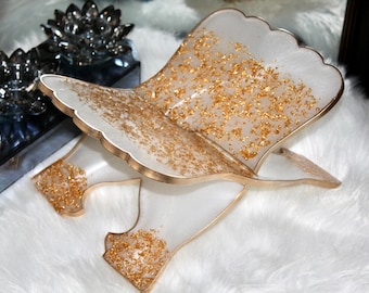 HANDMADE White Resin Quran Stand, Book Holder, Islamic Gifts Portable Sturdy Lightweight Bookstand