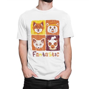 Fantastic Mr. Fox Original Art T-Shirt, Wes Anderson Tee, Men&#39;s Women&#39;s All Sizes (met-770)
