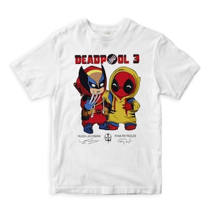 Deadpool and Wolverine Little Friends Funny T-Shirt, Men&#39;s Women&#39;s Sizes (DEA-89112)